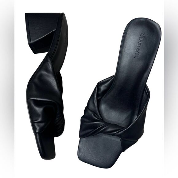 NWOT Open Edit Edcora heeled sandal size 9.5 - Picture 2 of 9